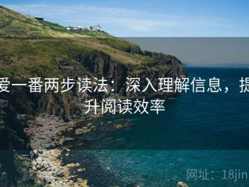 爱一番两步读法：深入理解信息，提升阅读效率