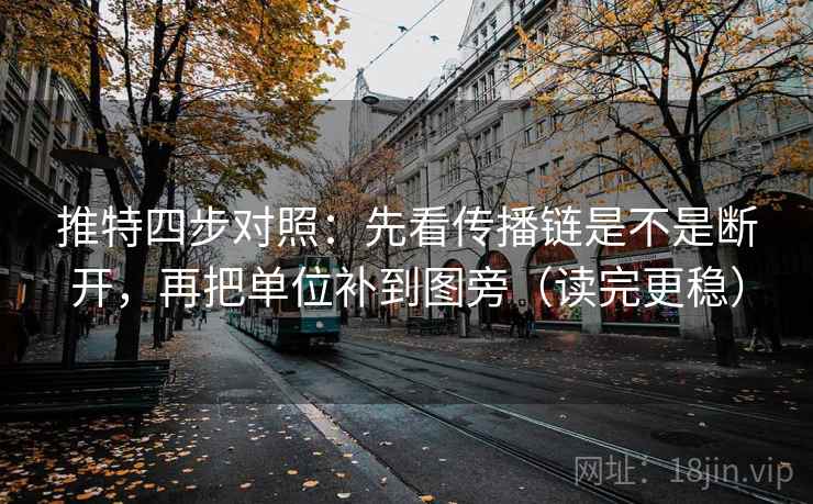 推特四步对照：先看传播链是不是断开，再把单位补到图旁（读完更稳）